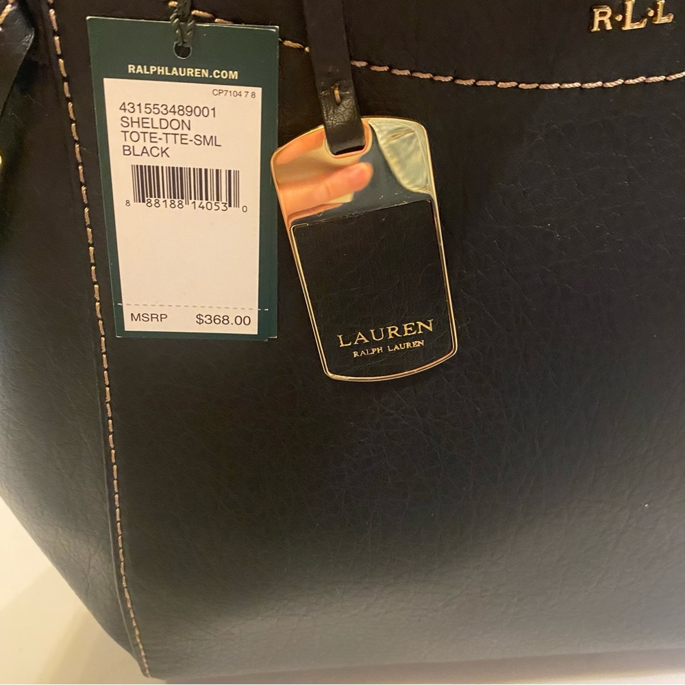 Ralph Lauren Black Sheldon Tote - NWT - Picture 2 of 14